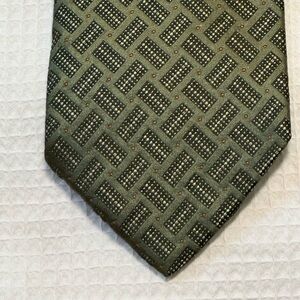 Ermenegildo Zegna Classic Textured Green Men's Tie silk made in Italy